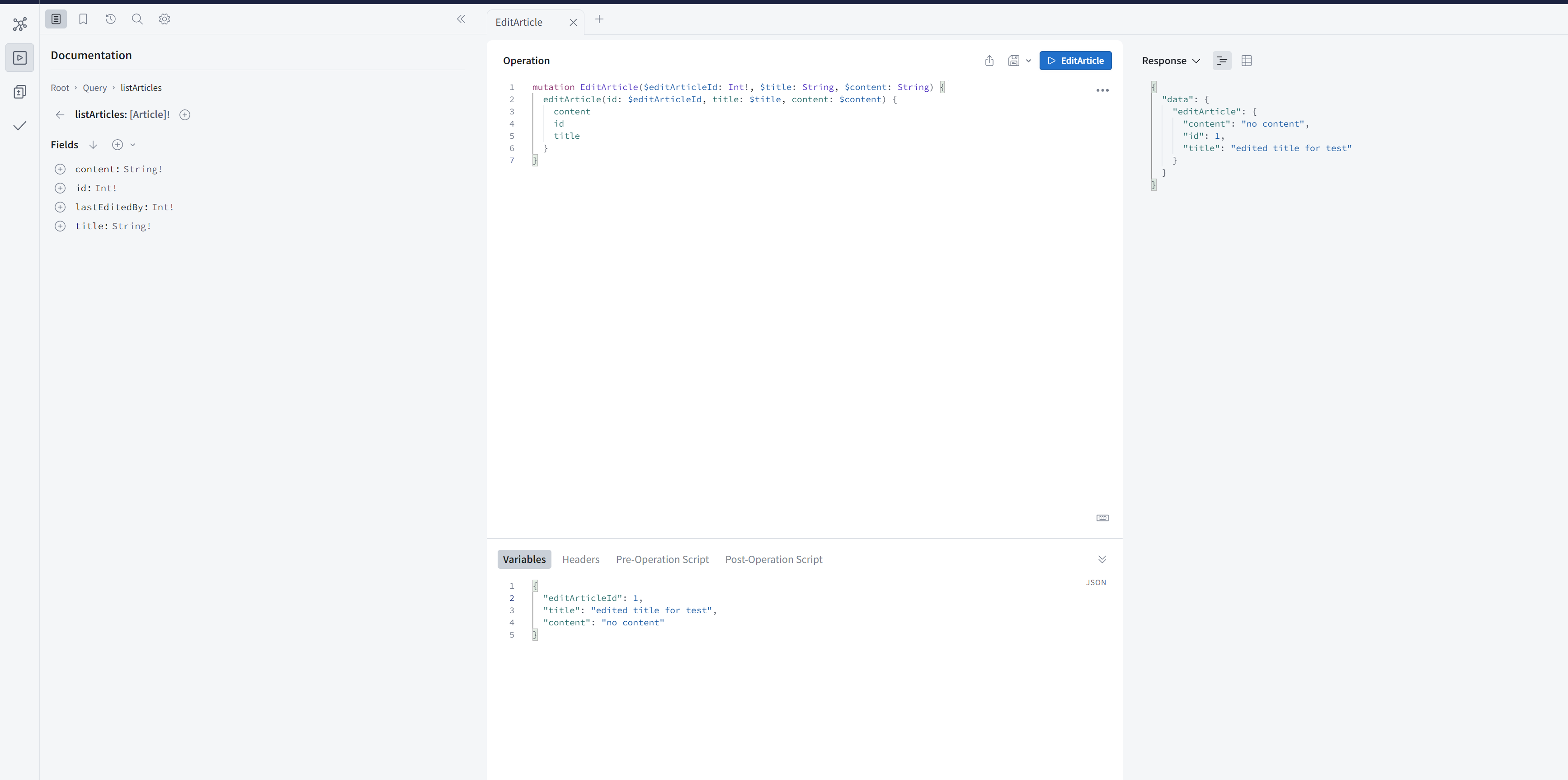 mutation with edited content